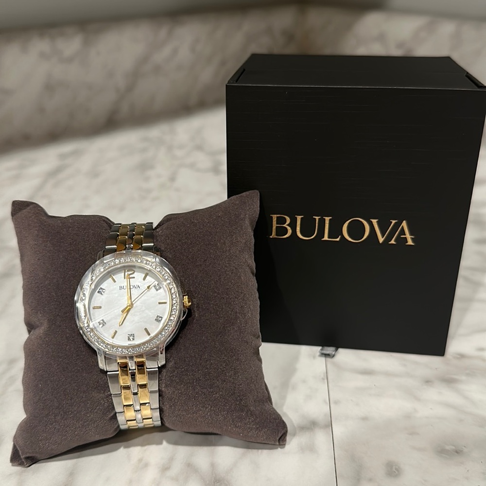 Bulova Diamond Two Tone watch